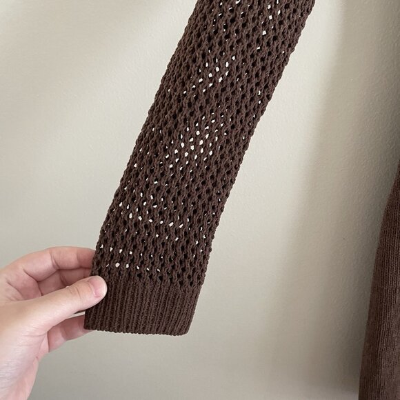 Zara Brown Long Sleeve Dress - Picture 6 of 12